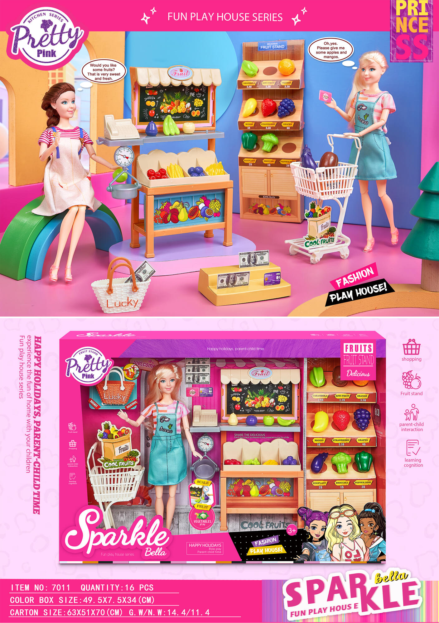 Doll series-Fruit stand theme