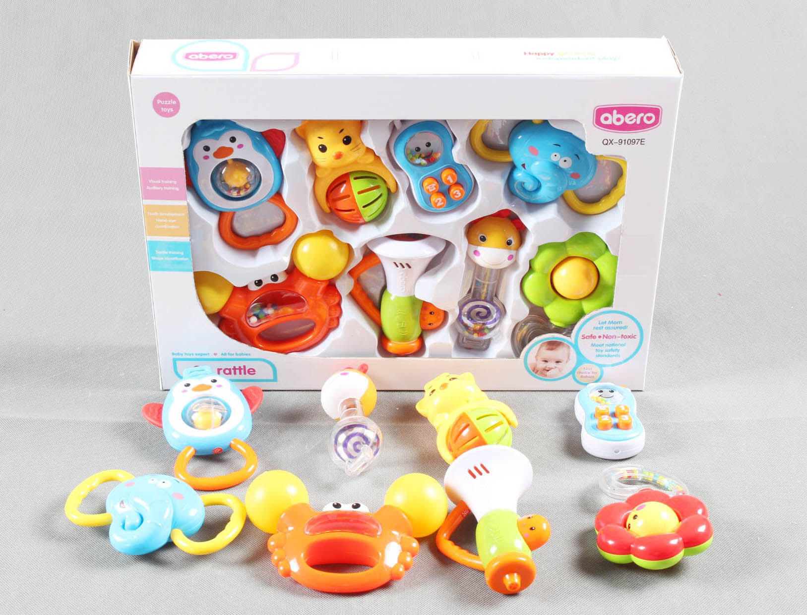 BABY RATTLES  8PCS