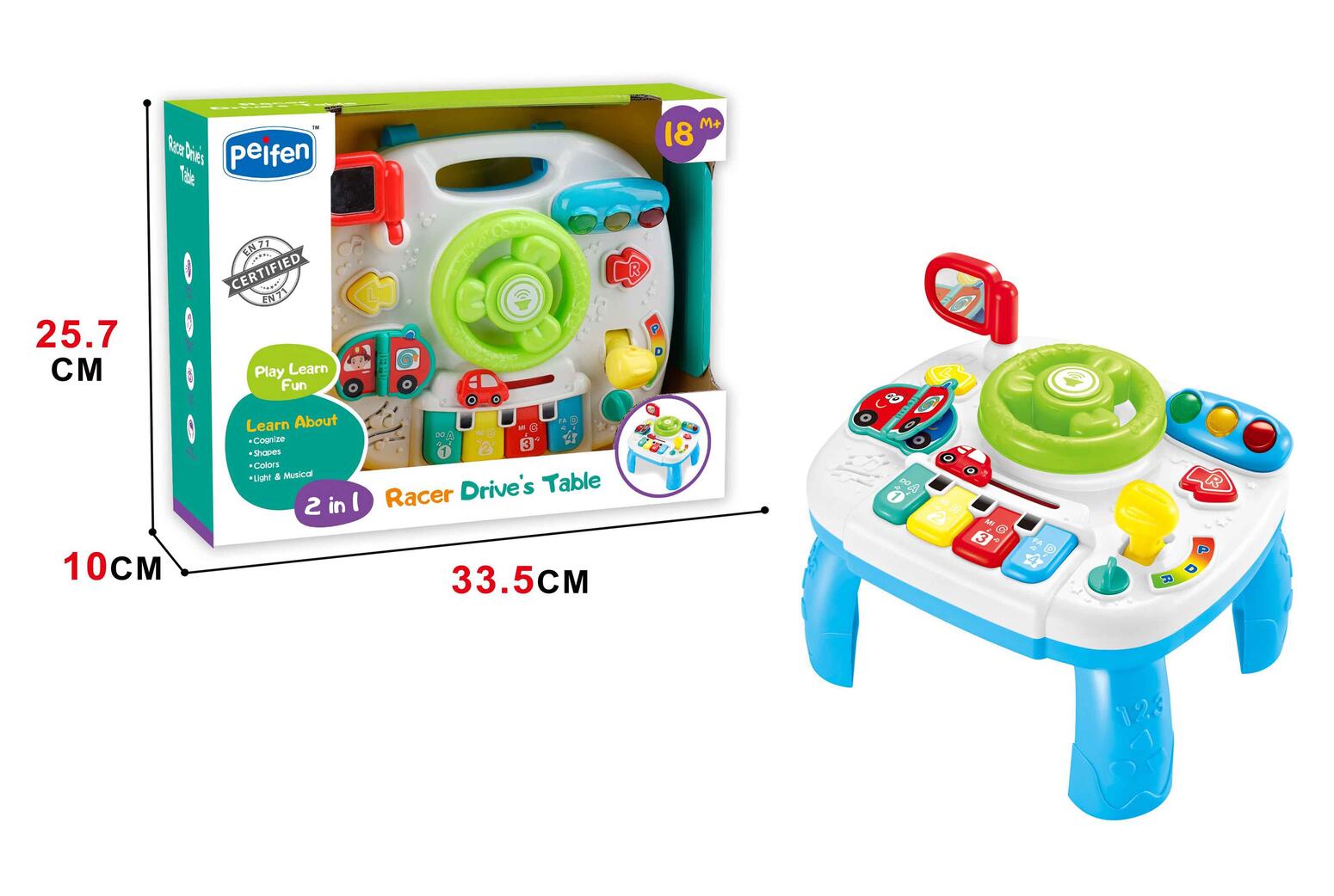 BABY LEARN TABLE WITH LIGHT AND MUSIC
