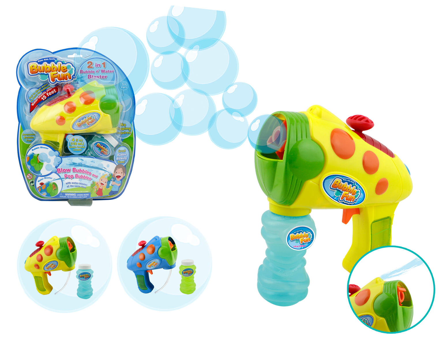 2IN1 WATER SQUIRTING BUBBLE GUN