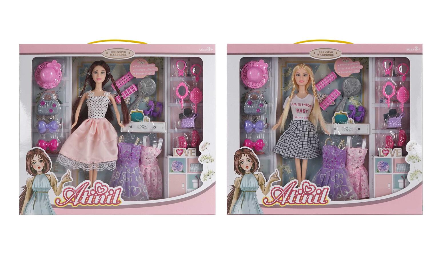 11”SOLID FASHION DOLL SET