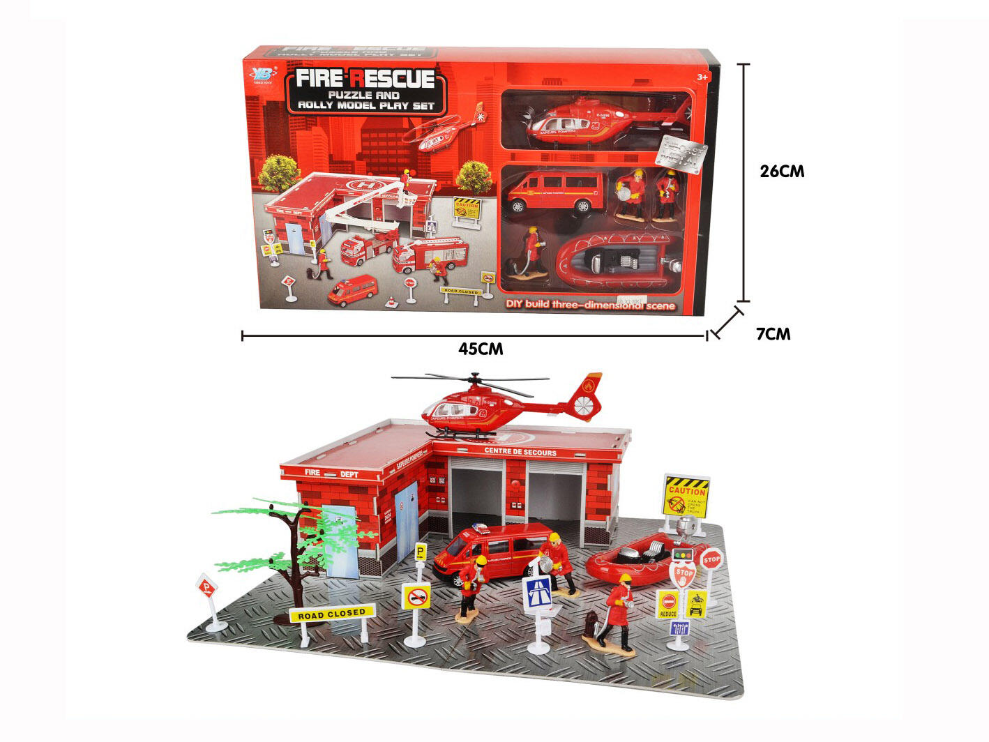 DIE-CAST FIRE RESCUE PLAY SET