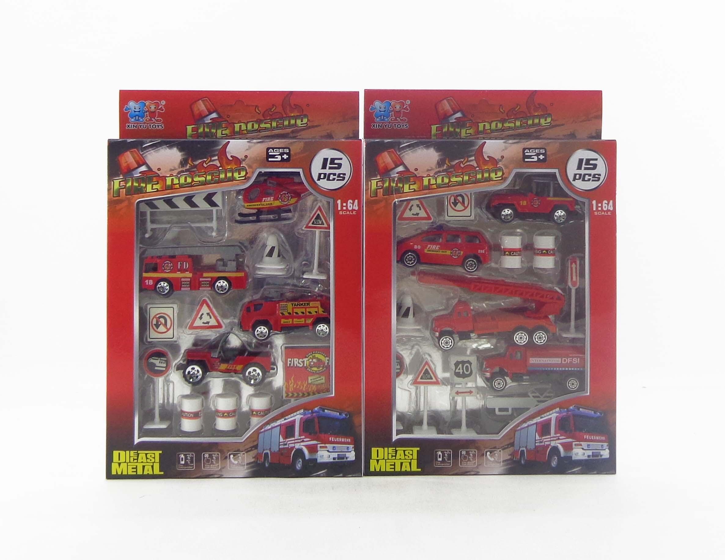 DIE-CAST FREEWHEEL FIRE RESCUE