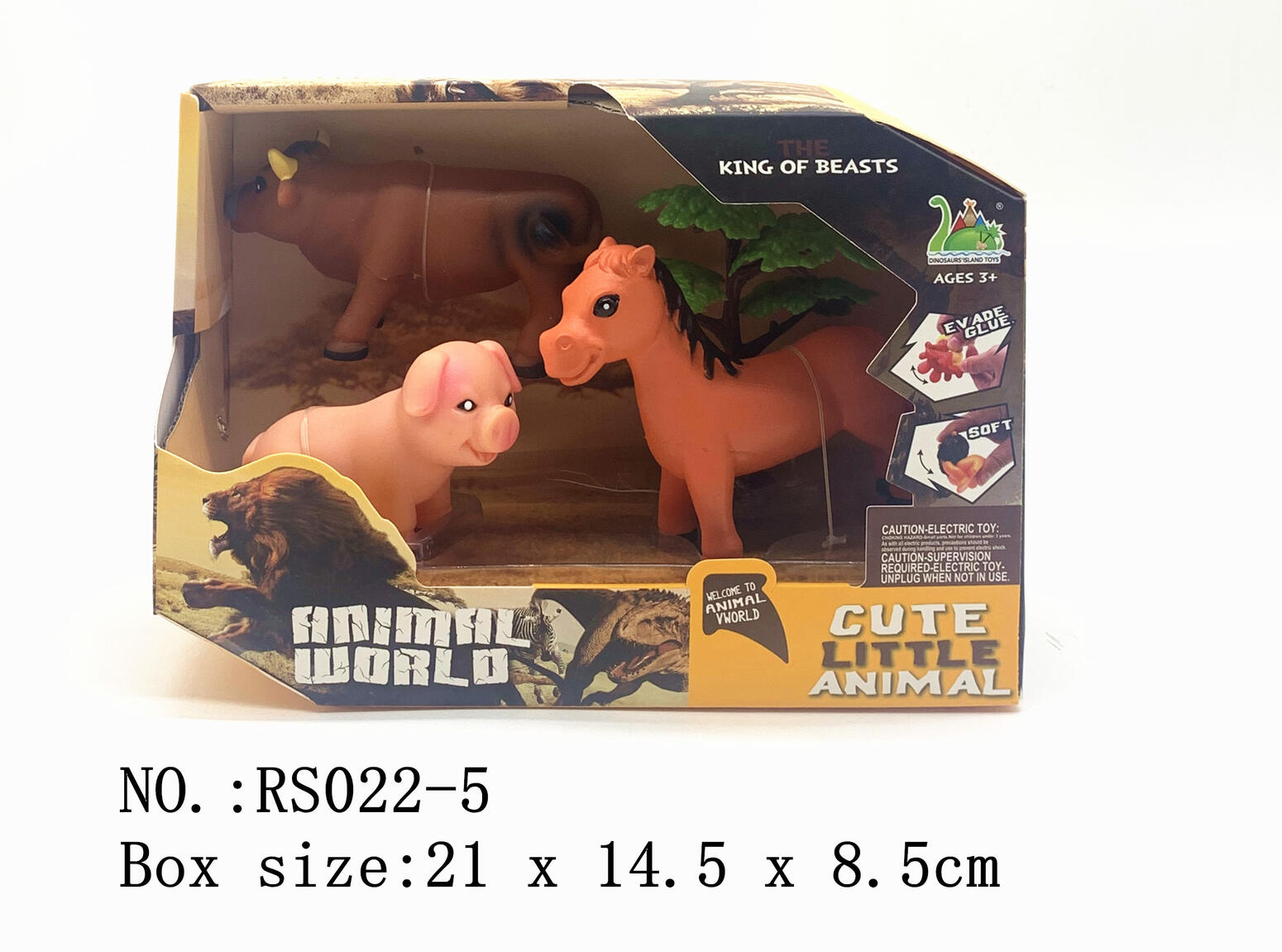 Animal World Dinosaurs Playing Set (Pig/Cow/Horse)