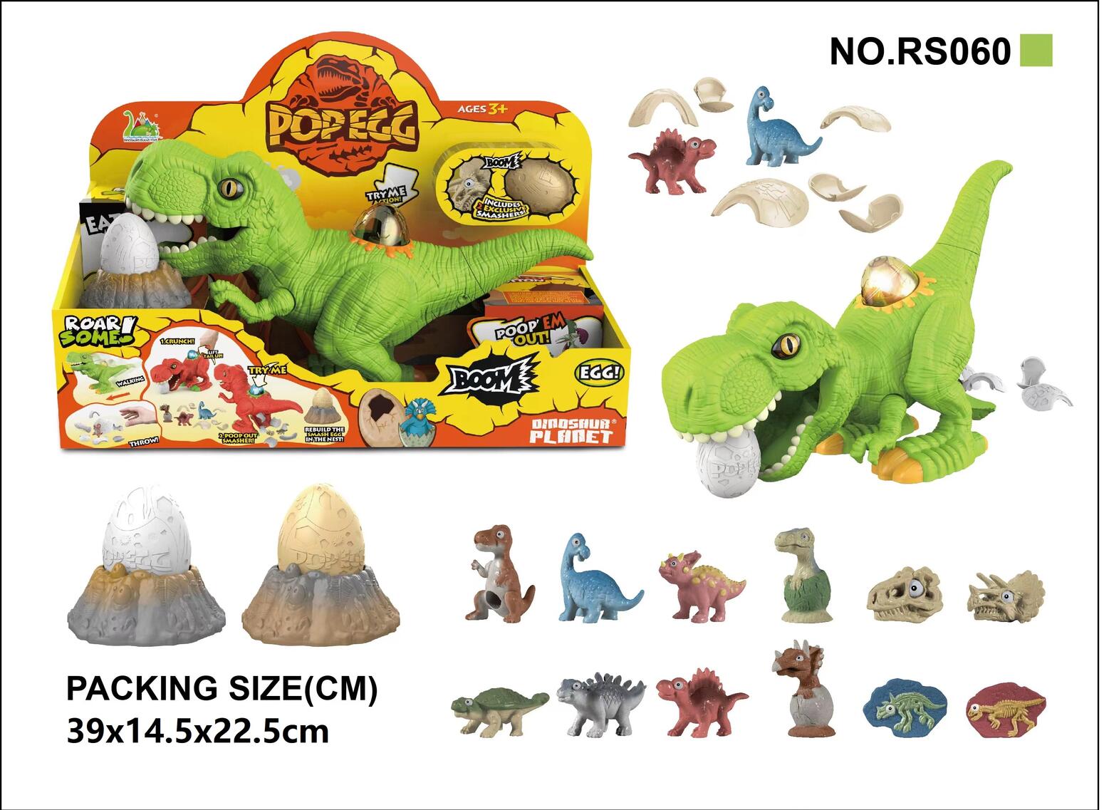 Dinosaurs Animal World-Egg & Dinosaur Playing Set