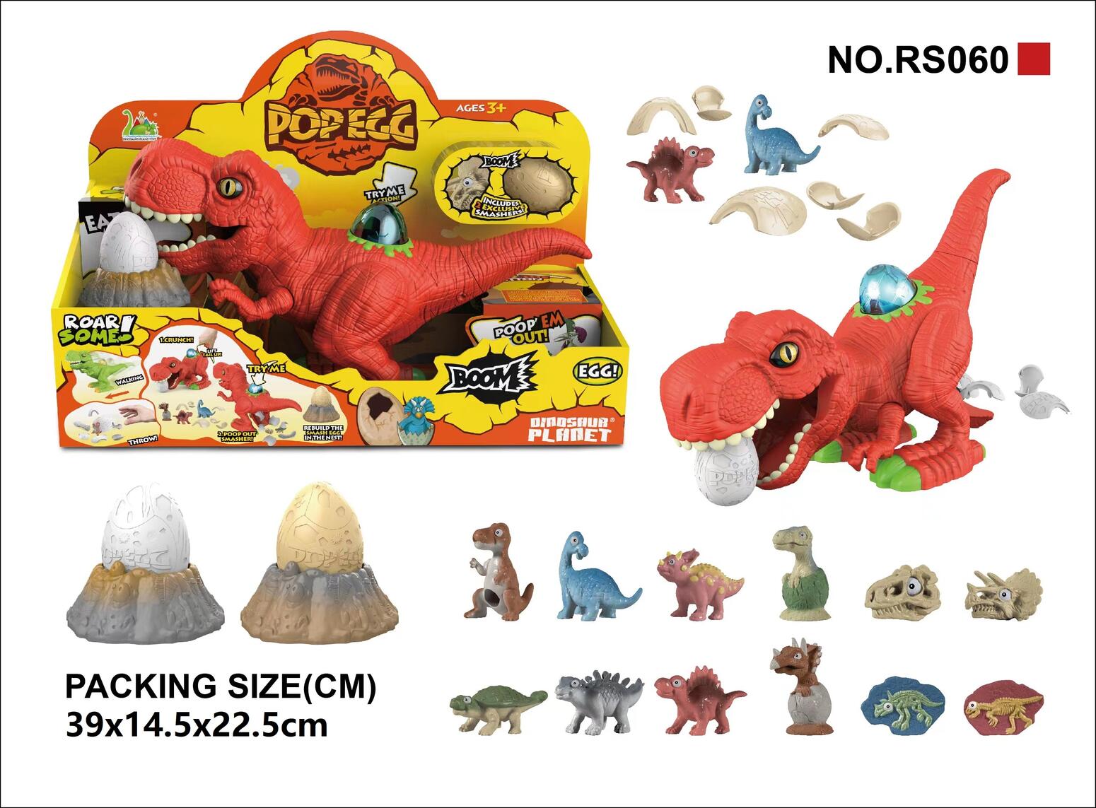 Dinosaurs Animal World-Egg & Dinosaur Playing Set