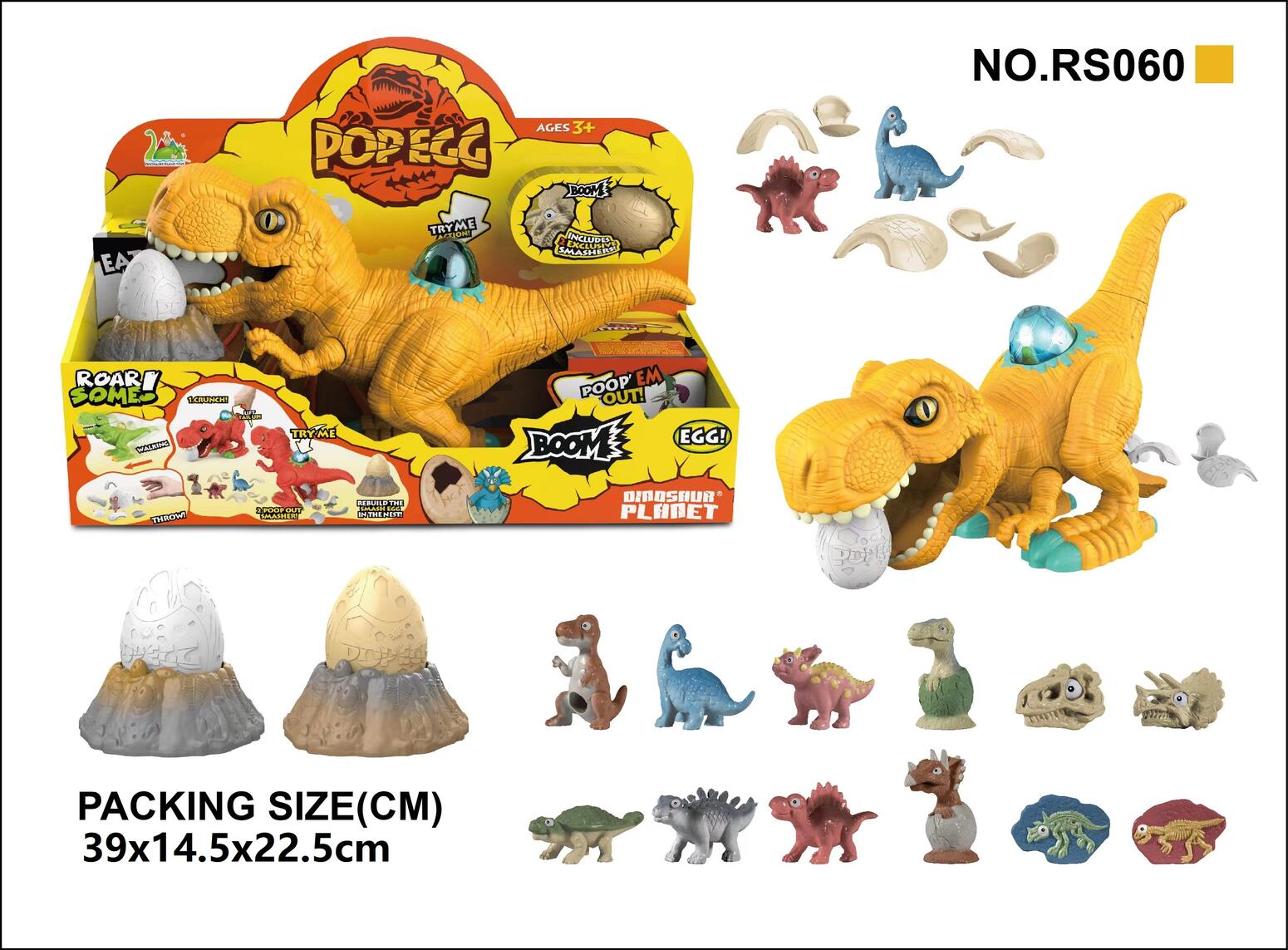 Dinosaurs Animal World-Egg & Dinosaur Playing Set