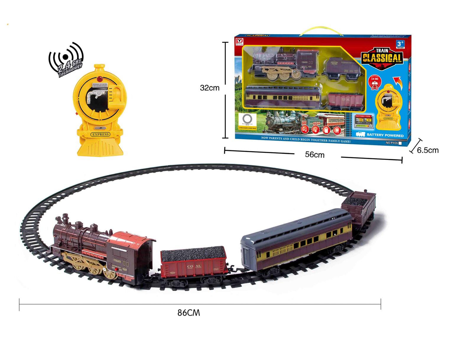 2.4G R/C TRAIN SET W/ L&S