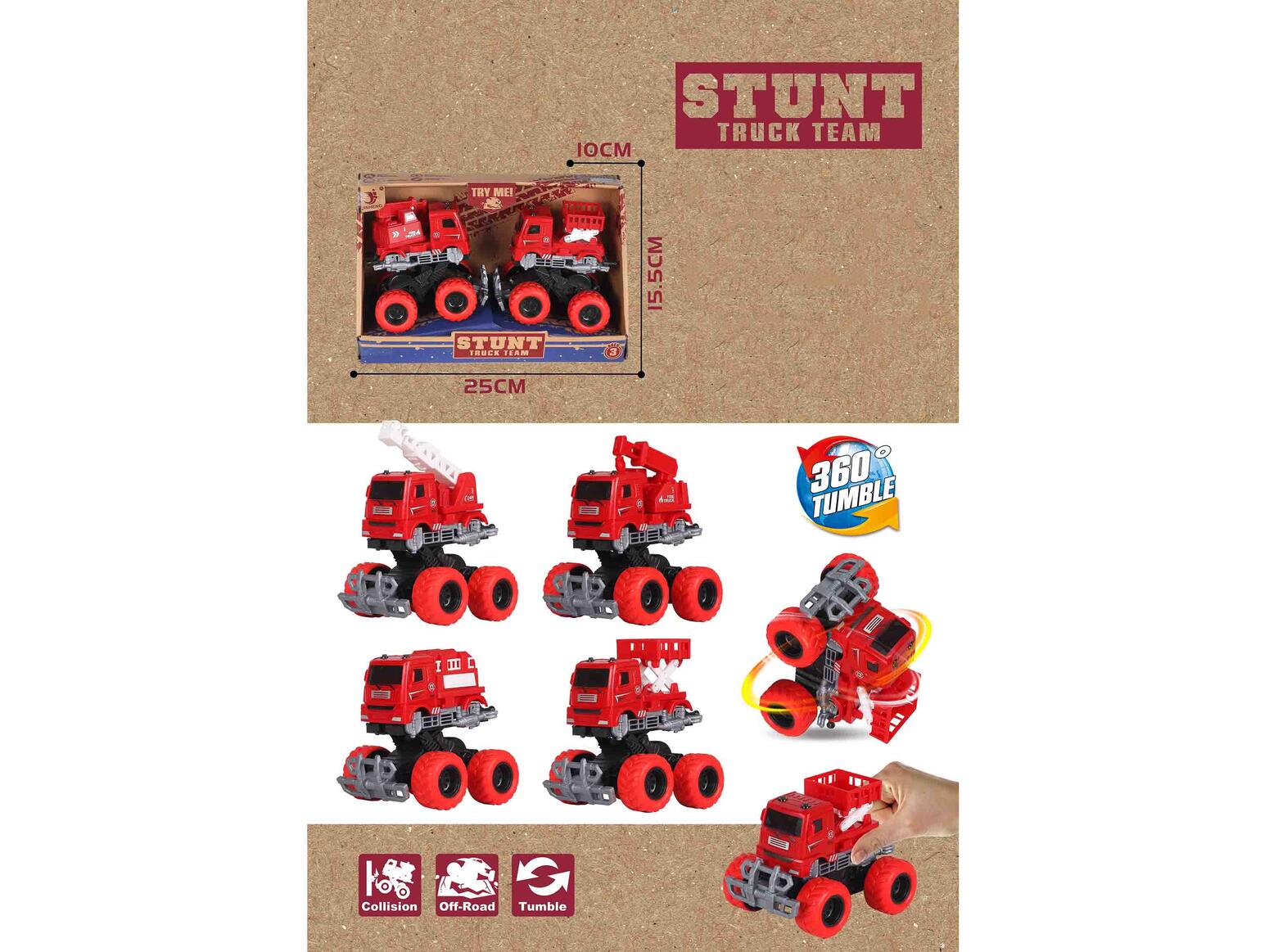 FRICTION FIRE ENGINE  2PCS