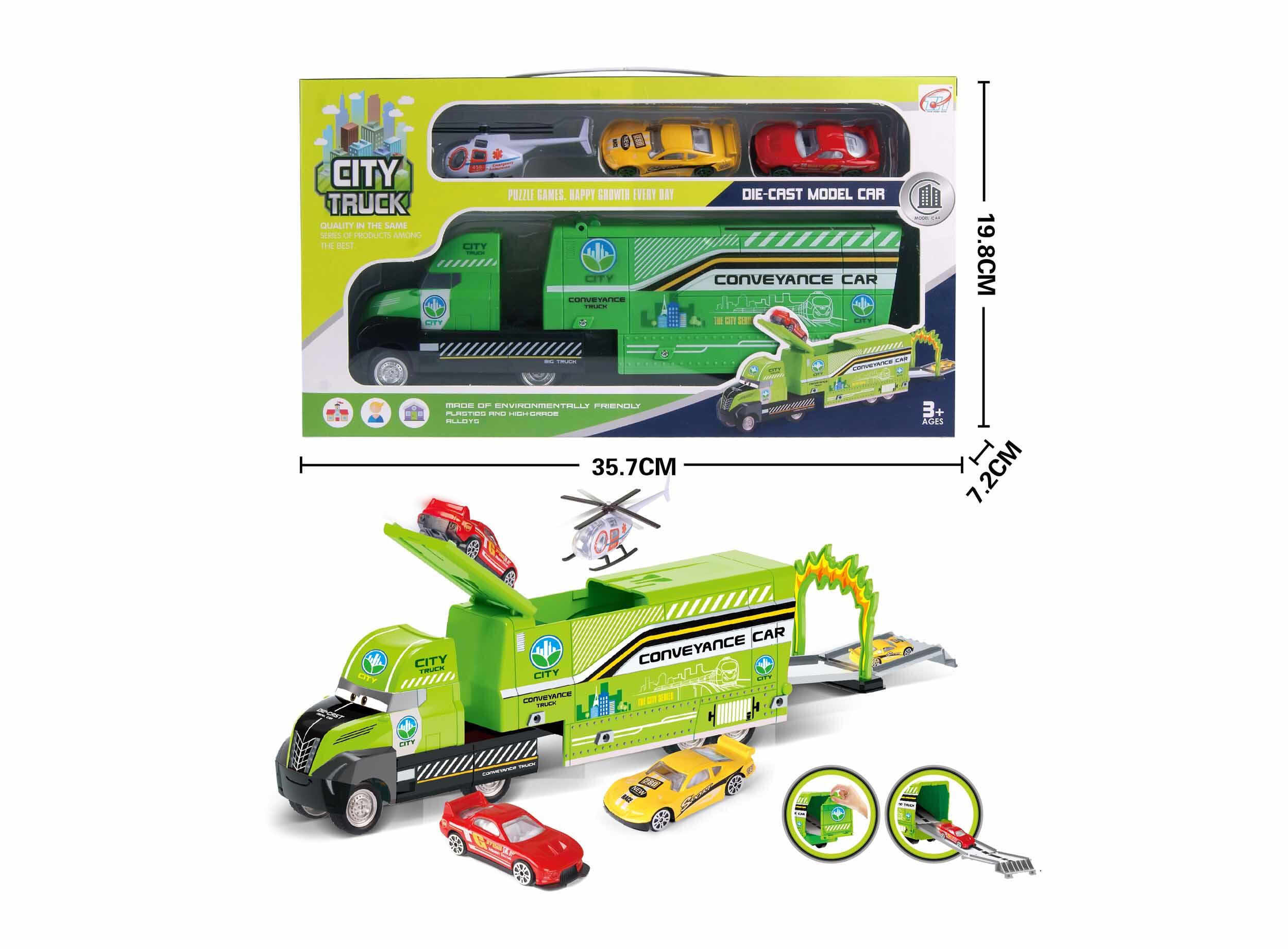 DIE-CAST FRICTION TRUCK SET