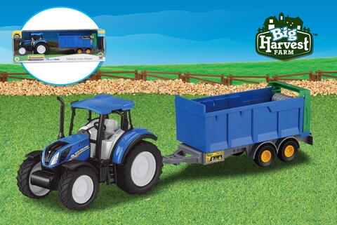1:32 NEWHOLLAND TRACTOR WITH MANURE SPREADER