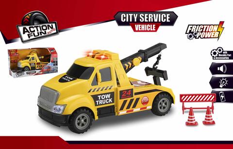 FRICTION POWER TOW TRUCK W/LIGHTS&SOUND