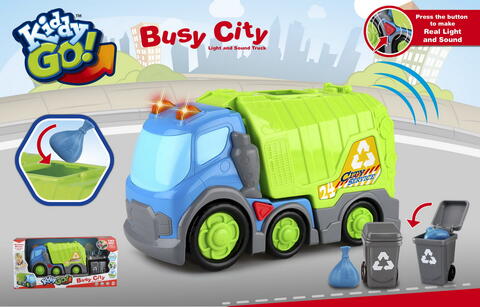 30CM FREE WHEEL GARBAGE TRUCK W/L&S