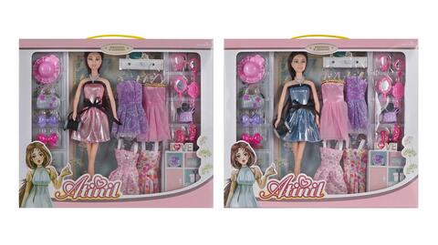 11”SOLID FASHION DOLL SET