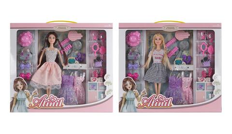 11”SOLID FASHION DOLL SET