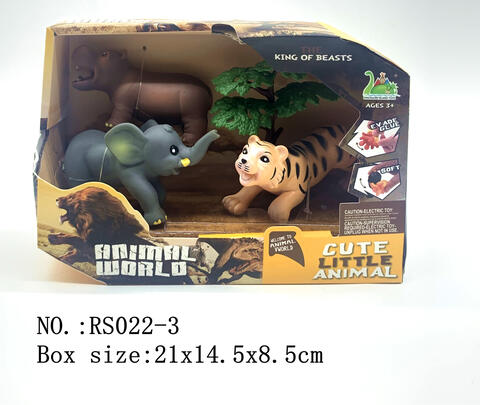 Animal World Dinosaurs Playing Set(Tiger/Elephant/Hippo)