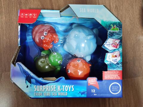 Ocean Animal World Playing Set (Shell crab/sea turtle /dolphin /Bubblefish Bob)