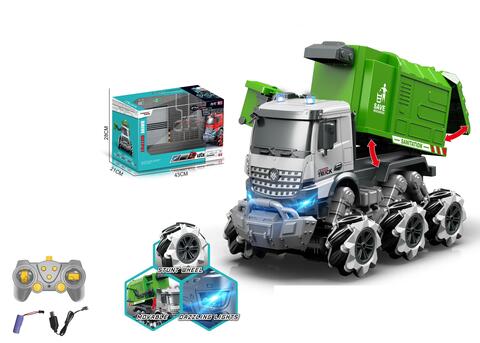 2.4G 1:14 9 CHANNELS R/C SANITATION CAR WITH LIGHT AND MUSIC